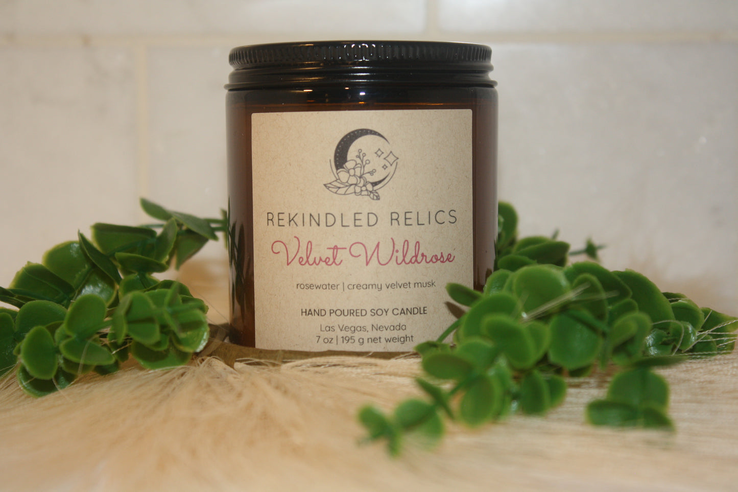 Velvet Wildrose | 7 oz Signature Relic Glass Tumbler – Amber Glass