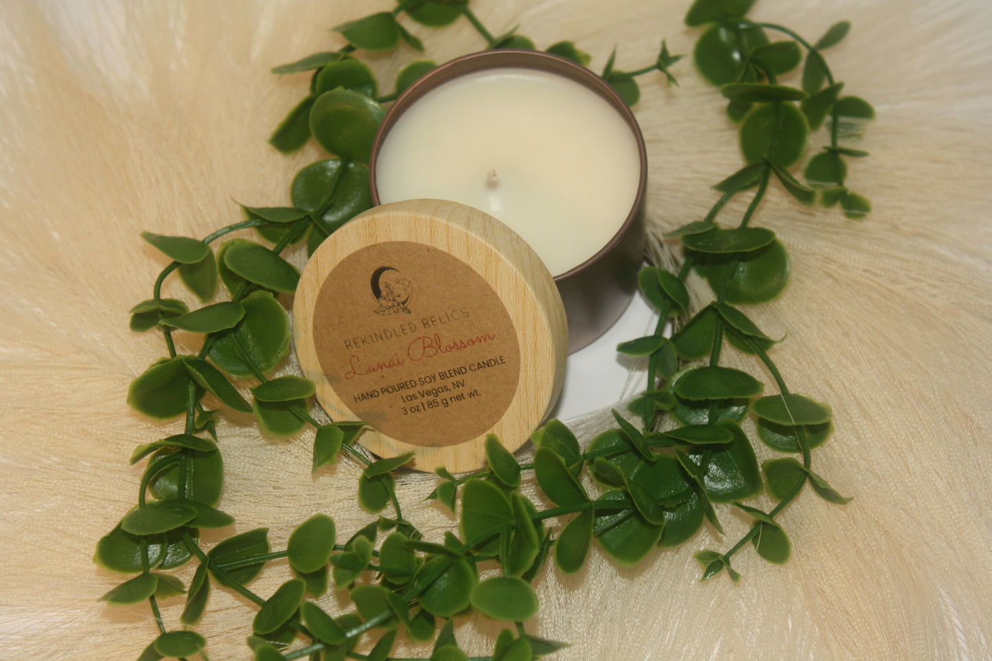 Lanai Blossom | 3 oz Petite Relics | Rose Gold Tin