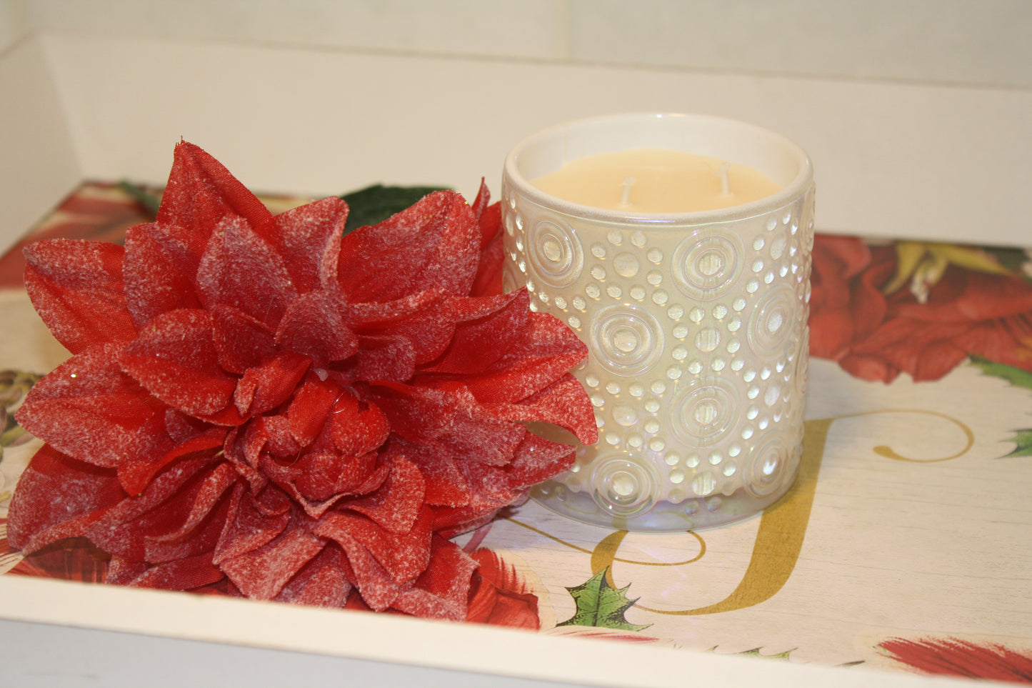 Holiday Spice | 6 oz White Shimmer Relic Tumbler