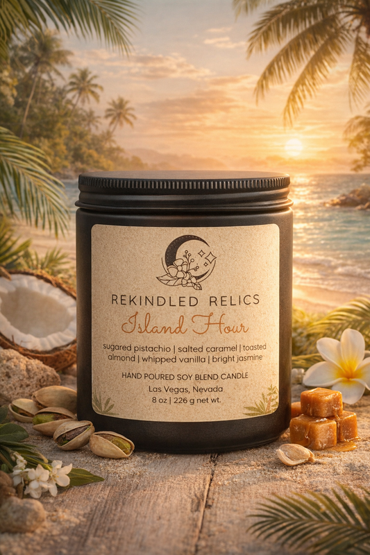 Island Hour | 8 oz Signature Relic Glass Tumbler | Matte Black