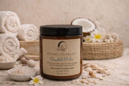 Coastal Relic | 16 oz Signature Relic Glass Tumbler | Amber Glass