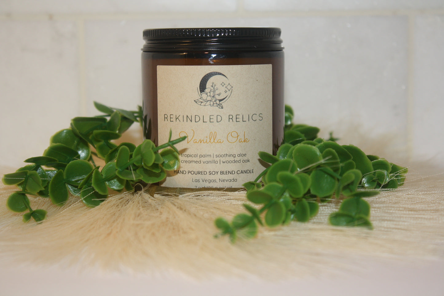 Vanilla Oak | 7 oz Signature Relic Glass Tumbler | Amber Glass