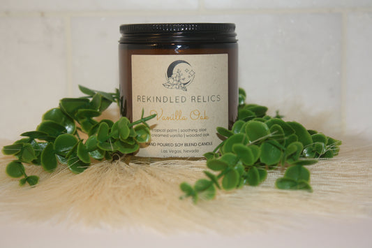 Vanilla Oak | 7 oz Signature Relic Glass Tumbler | Amber Glass