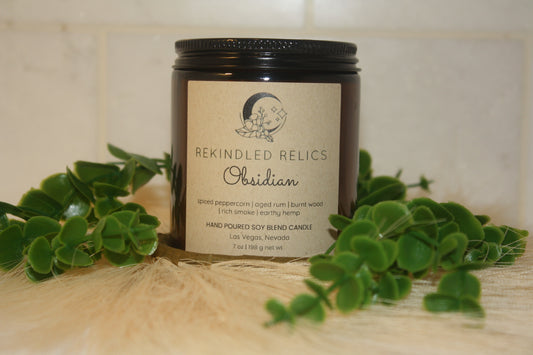 Obsidian | 7 oz Signature Relic Glass Tumbler | Amber Glass