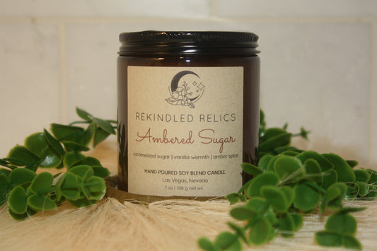 Ambered Sugar | 7 oz Signature Relic Glass Tumbler – Amber Glass