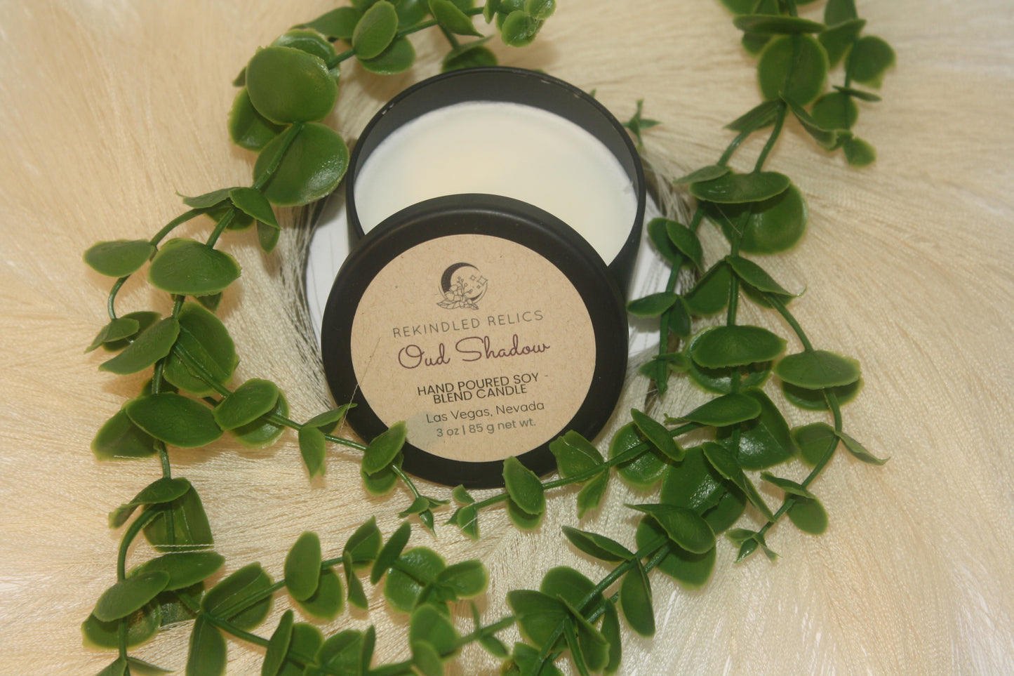 Oud Shadow | 3 oz Petite Relics | Black Tin