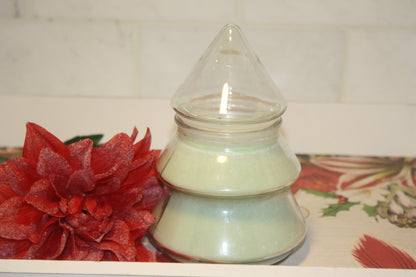 Fraser Fir | 20 oz Clear Green Glass Tree Relic